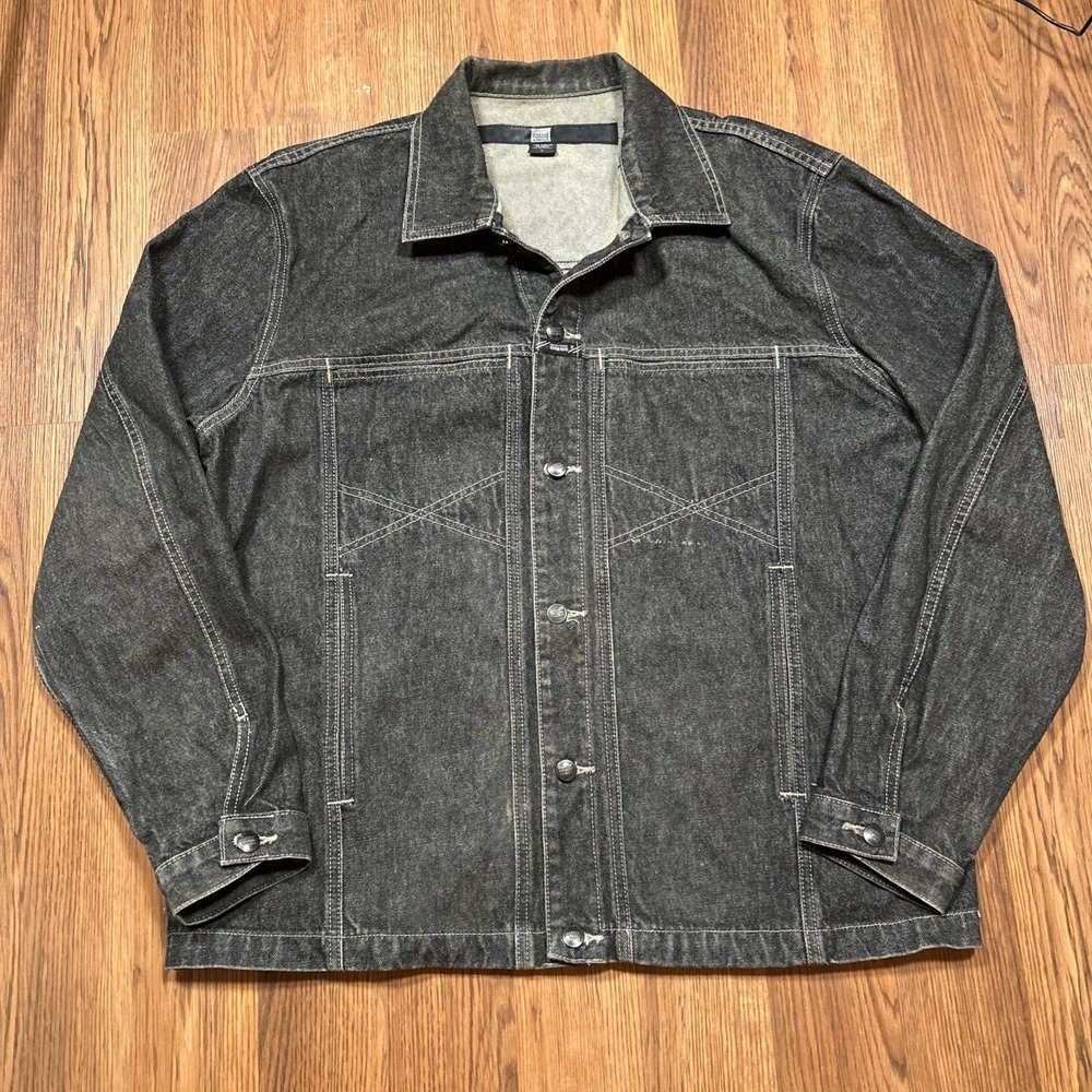 Vintage Marithe Francois Girbaud Denim Jean Trucker Jacket Men's Size Large Y2K